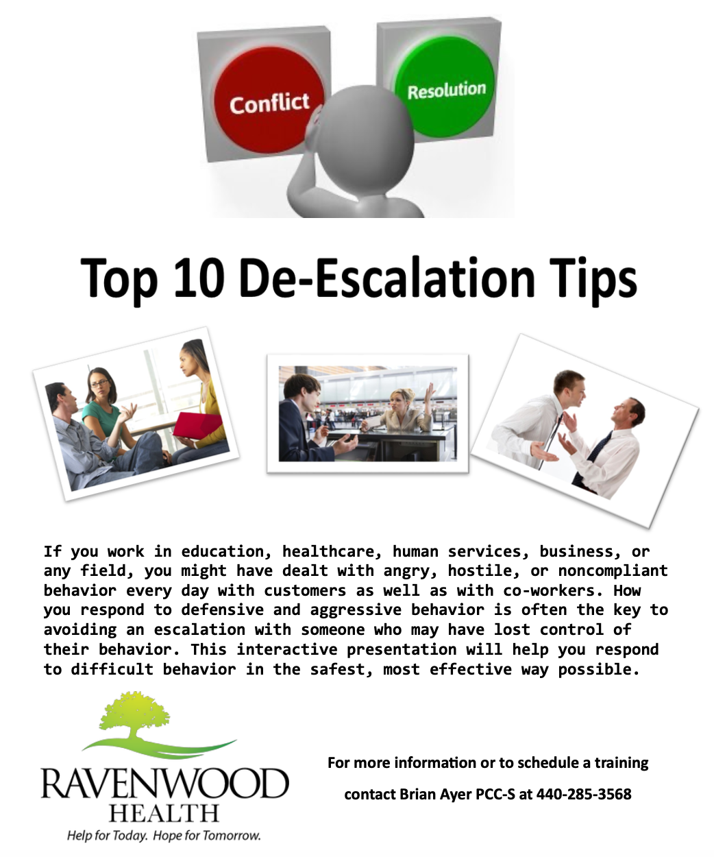 De-Escalation Training | Ravenwood Health De-Escalation Training